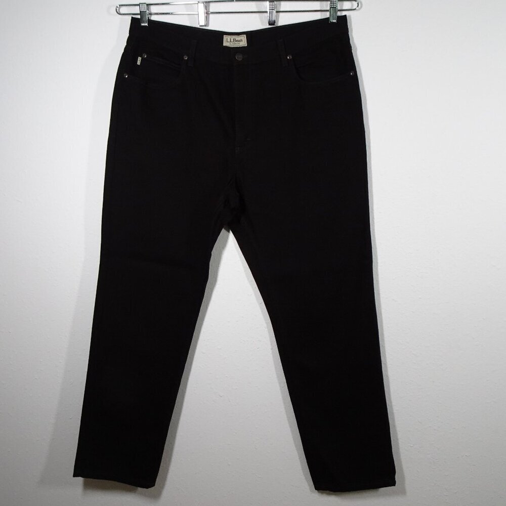 LL Bean Denim Jeans Men's Size 40x32 Black Cotton Classic Fit